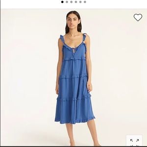 J. Crew midi cotton keyhole Dress